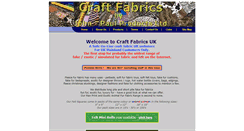Desktop Screenshot of craft-fabrics.co.uk
