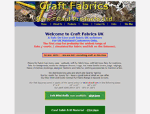 Tablet Screenshot of craft-fabrics.co.uk